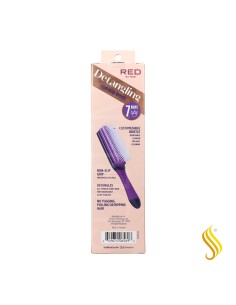 Red Kiss 7 Row Detangle Brush Purple Cepillo 2